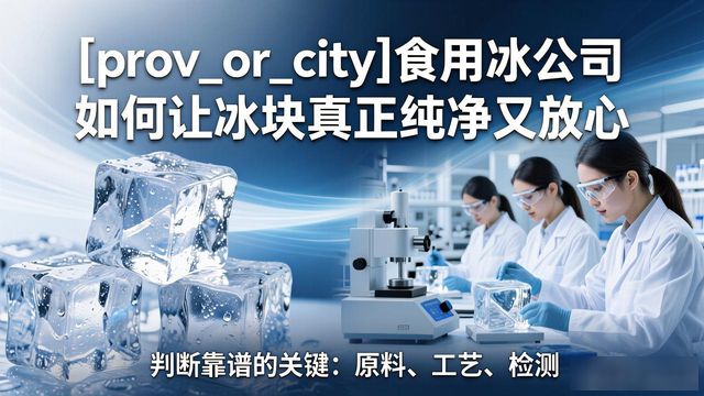 秦皇岛食用冰公司如何让冰块真正纯净又放心